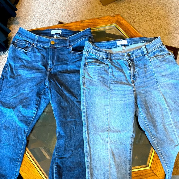 2 pair Lane Bryant jeans - Picture 1 of 1
